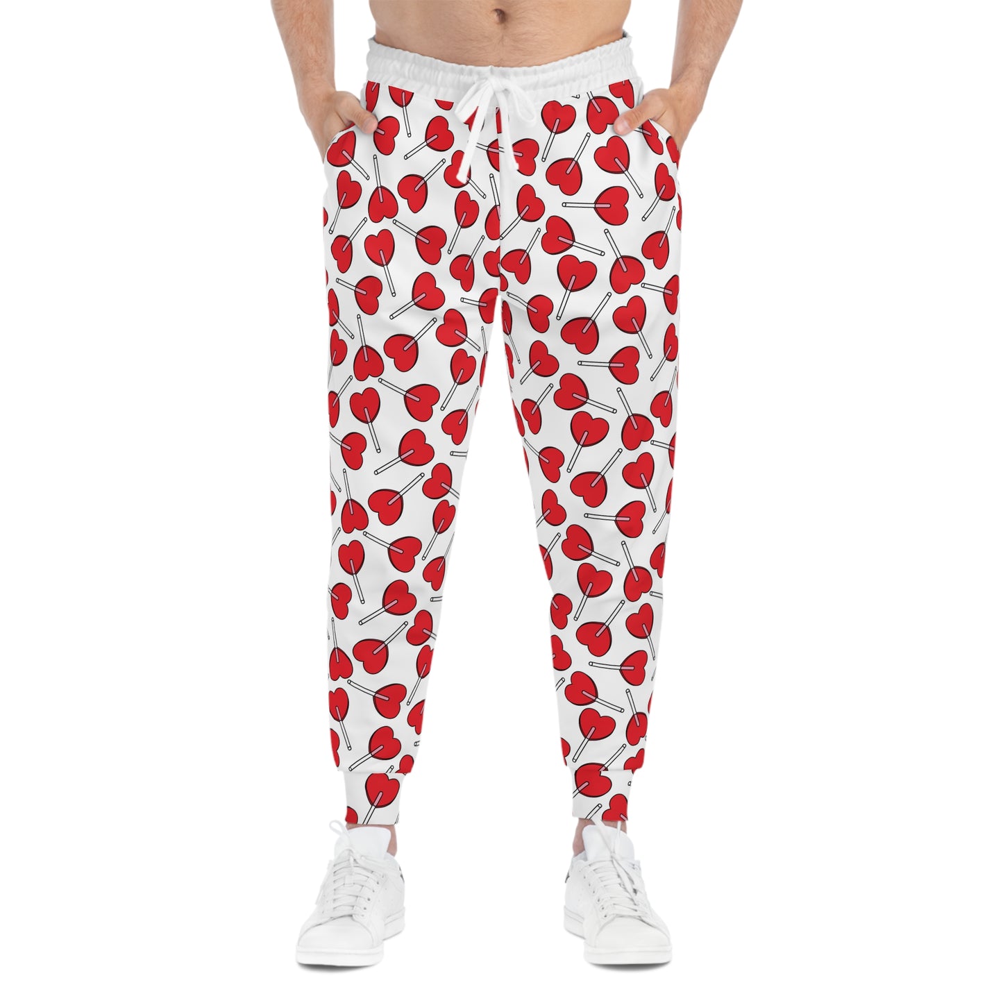 Red heart pants