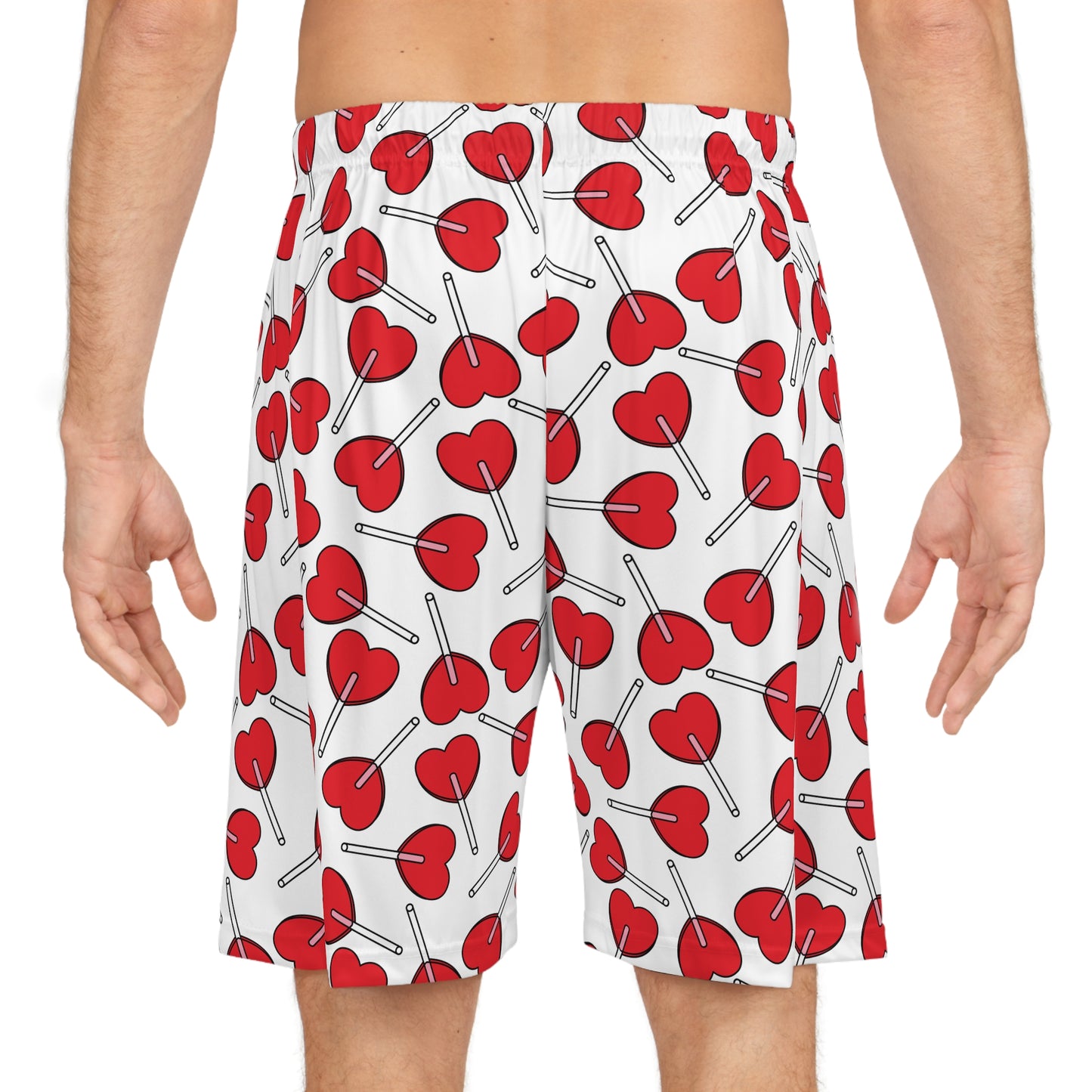 Red Heart Basketball Shorts