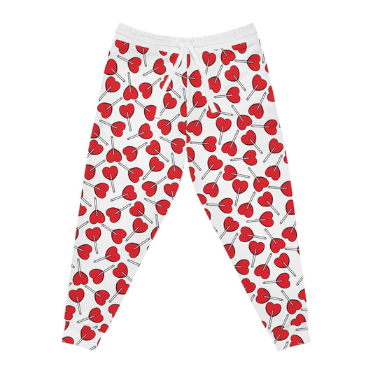 Red heart pants