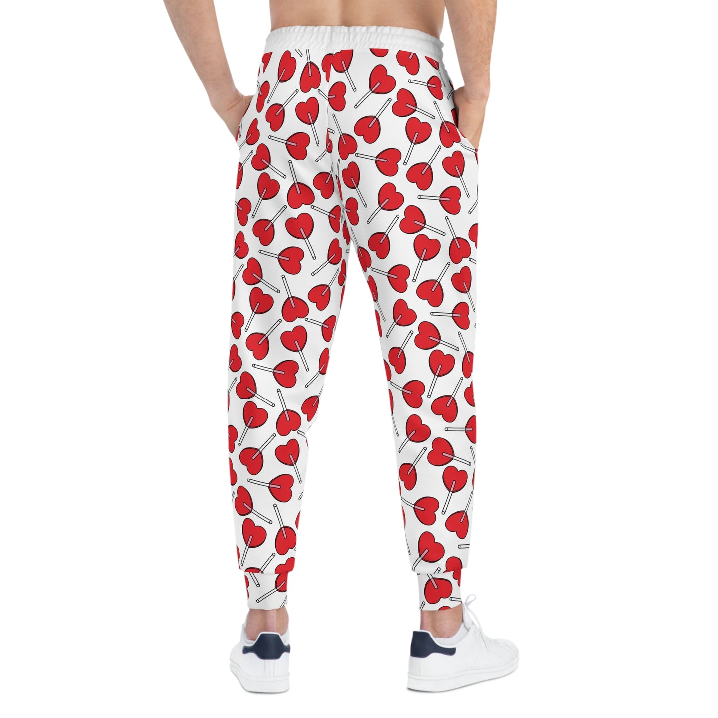 Red heart pants