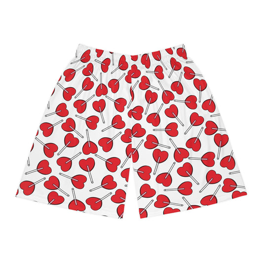 Red Heart Basketball Shorts